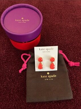 Kate Spade New York Coral Drop Earrings